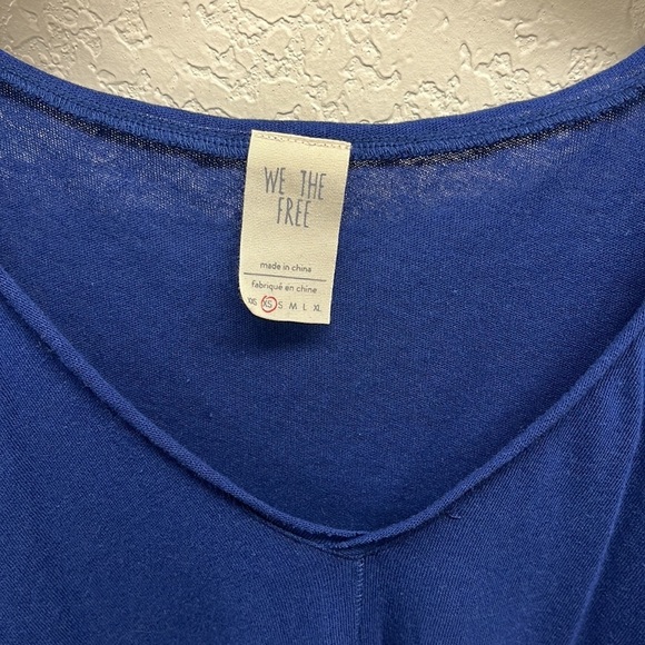 Free People We the Free “Peachy Tee” Tiered High Low Tank Top XS - Picture 4 of 6